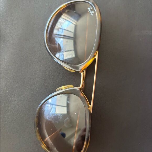 Ray-Ban Brown Tortoise Frame Sunglasses with Gold Bridge main image 5
